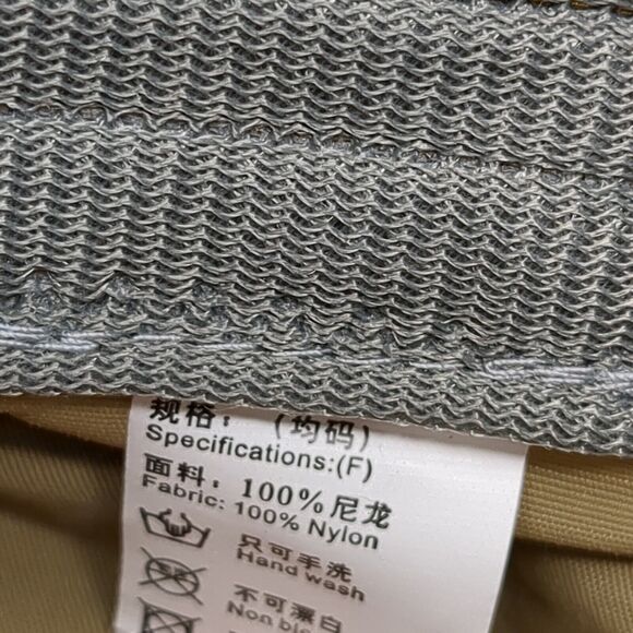 Unbranded Strapback 5 Panel Cap Tan One Size Adjustable Breathable Mesh Blank - Picture 8 of 8